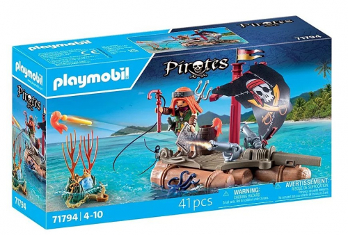 Playmobil Zestaw z figurkami Pirates 71794 Piracka tratwa ze skarbem