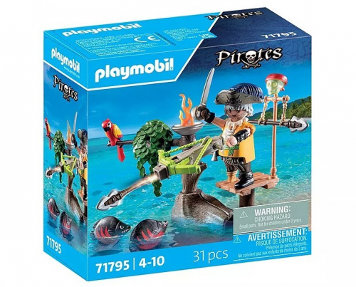 Playmobil Zestaw z figurkami Pirates 71795 Pirat z balistą