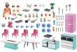 Playmobil Figures set My Life 71608 Kitchen with dining place
