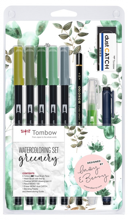 Greenery Watercolor Kit