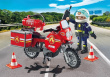 Playmobil Fire engine at the scene of accident