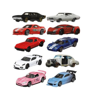 Mattel | Hot Wheels Fast and Furious Themed Assortment, HNR88 | Metal/Plastic