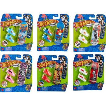 Mattel | Assorted Hot Wheels Skate Fingerboard with Shoes, HGT46 | Multicoloured | Metal/Plastic