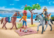 Playmobil Horseback riding trip to the beach with Amelia and Ben