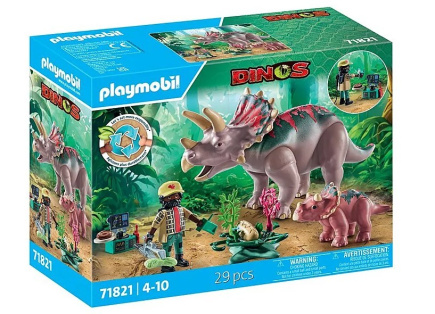 Playmobil Set with figurines Dinos 71821 Triceratopsy