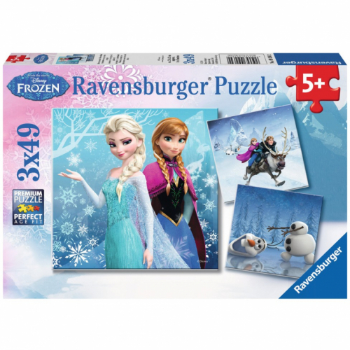 Ravensburger Abenteuer im Winterland 3 X 49 Teile Puzzle