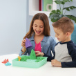 Kinetic Sand , Sandbox Set with 1lb Green Play Sand, 4 Tools & Molds, Storage, Sensory Toys for Kids Ages 3 and up