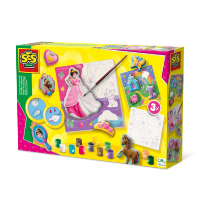 SES Creative Casting and painting - Canvases to paint princesses 3x
