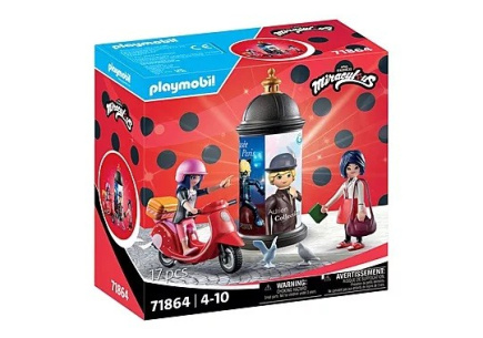 Playmobil Figurines set Miraculum: Scooter ride around Paris