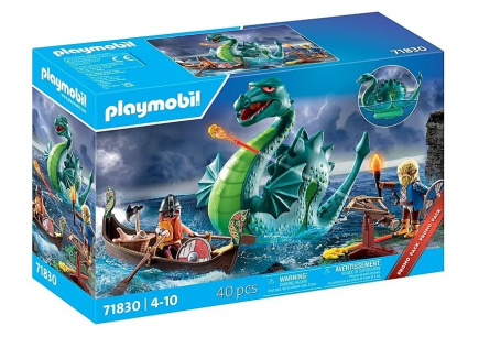 Playmobil Zestaw z figurkami My Life 71830 Wiking z morskim potworem
