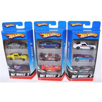 Hot Wheels | 3 Car Pack | You receive a single item (Random Selection in the warehouse) | 1:64-scale with authentic styling and eye-catching decos.