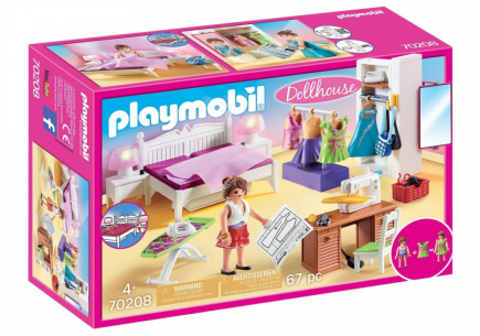 Playmobil Bedroom with sewing corner