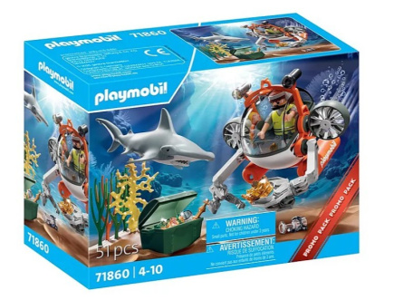 Playmobil Zestaw z figurkami 71860 Poszukiwania skarbu łodzią podwodną