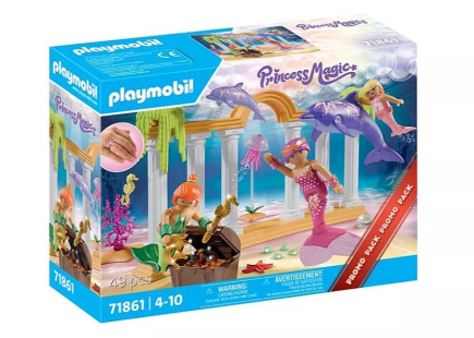 Playmobil Zestaw z figurkami 71861 Syrenki ze skarbem i delfinem