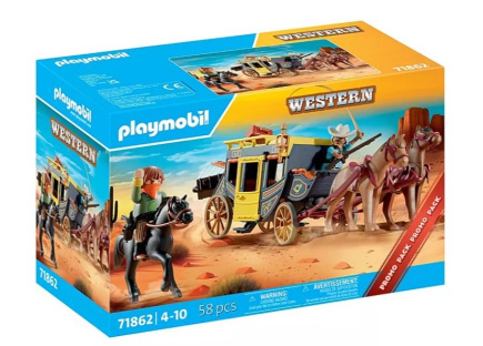 Playmobil Zestaw z figurkami 71862 Napad na dyliżans na Dzikim Zachodzie