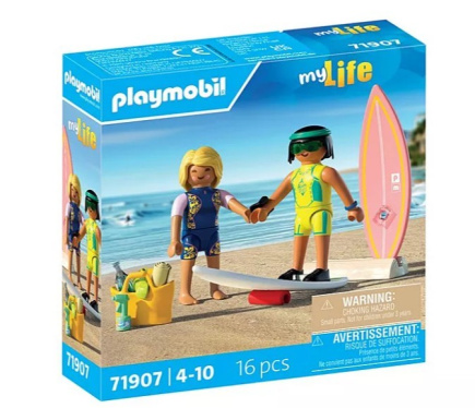 Playmobil Zestaw z figurkami My Life 71907 Szkółka surfingowa