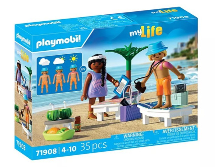 Playmobil Zestaw z figurkami My Life 71908 Wycieczka na plażę