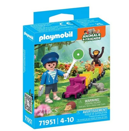 Playmobil Zestaw z figurkami Animals & Friends 71951 Wycieczka lokomotywą