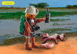 Playmobil Researcher with young caiman