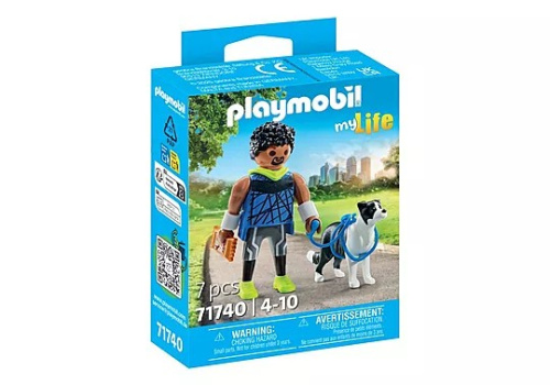 Playmobil My Life 71740 Jogger with Border Collie