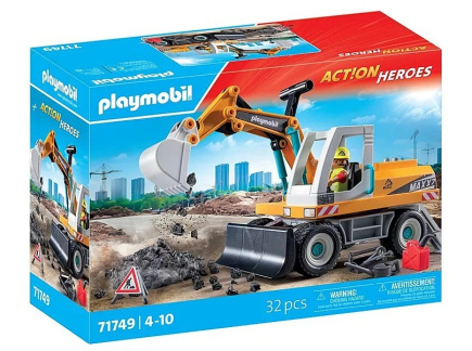 Playmobil Zestaw z figurkami My Life 71749 Duża koparka
