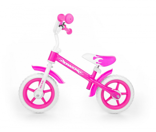 Milly Mally Dragon bicycle City Steel Pink,White Girls