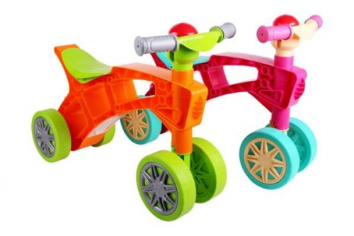 Four-wheeled balance bike (2 wheels in the front) TechnoK 3824 p3 mix price for 1pc.