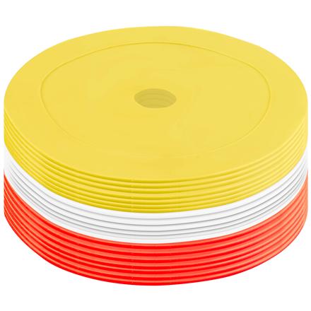 Pure2Improve | Rubber Training Markers | Red/White/Yellow P2I361150