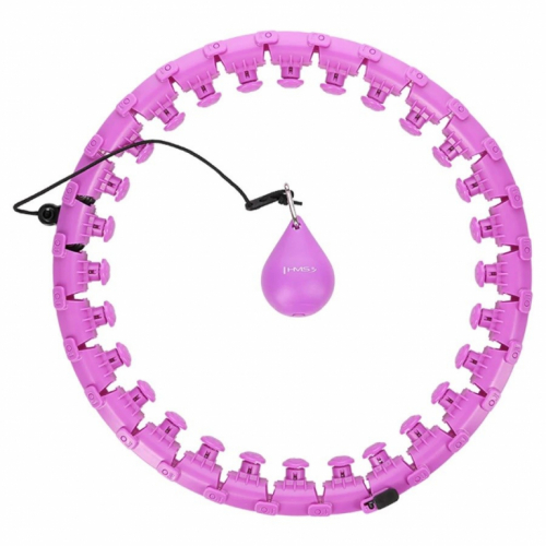 Hula hop plus size with tabs and weights HMS HHW12 purple