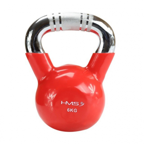 Kettlebell chrome 6kg red HMS KTC06