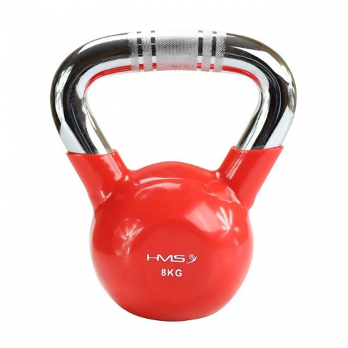 Kettlebell chrome 8kg red HMS KTC08