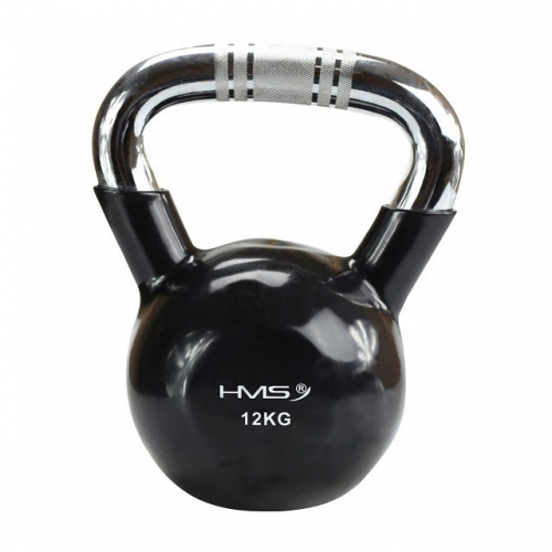 Kettlebell chrome 12kg black HMS KTC12