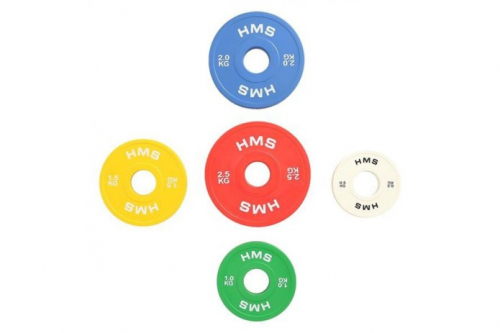 Olympic Bumper Plates Set 2x (0.5kg,1kg,1.5kg,2kg,2.5kg) HMS CBRS Set