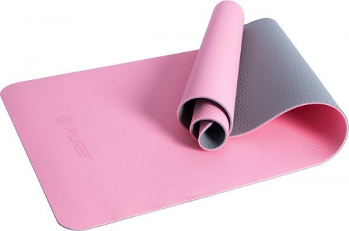 P2I FITNESS YOGA MAT TPE PINK/GREY 173X58