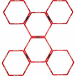 Pure2Improve | Hexagon Agility Grid | Red P2I361160