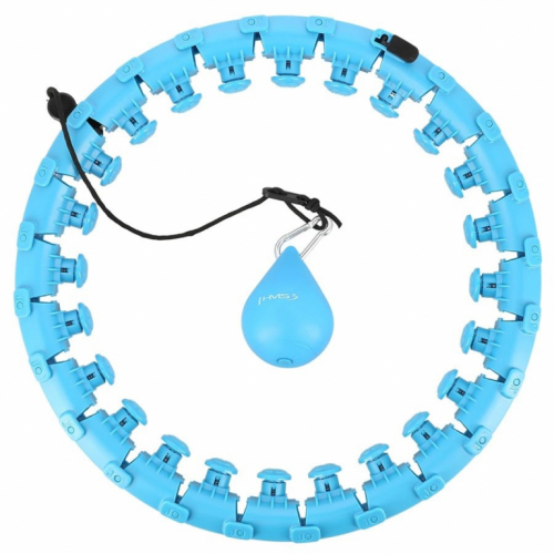 Hula hop with tabs and weights HMS HHW01 blue