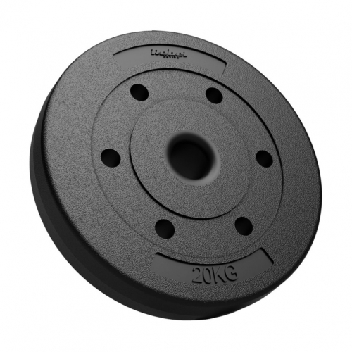 Bituminous weight 20kg, bore 51mm - for Olympic barbells, REBEL ACTIVE