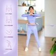 Hula hop with magnets, weight and counter HMS HHM14 purple