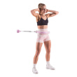 Hula hop with tabs, weight and counter HMS HHW06 pink
