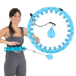 Hula hop with tabs and weights HMS HHW01 blue