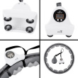 Hula hop with tabs, weight and counter HMS HHW06 black