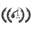Hula hop with tabs, weight and counter HMS HHW06 black