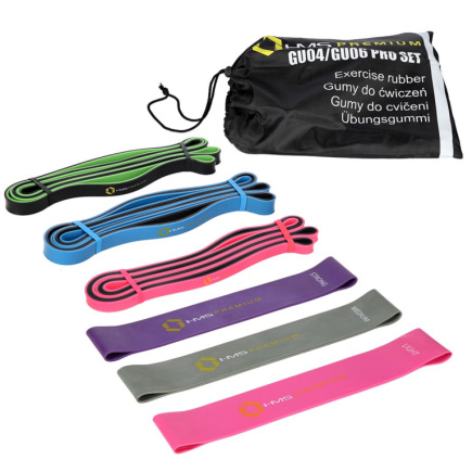 HMS Premium Exercise Rubber Set GU04/06 Pro Set