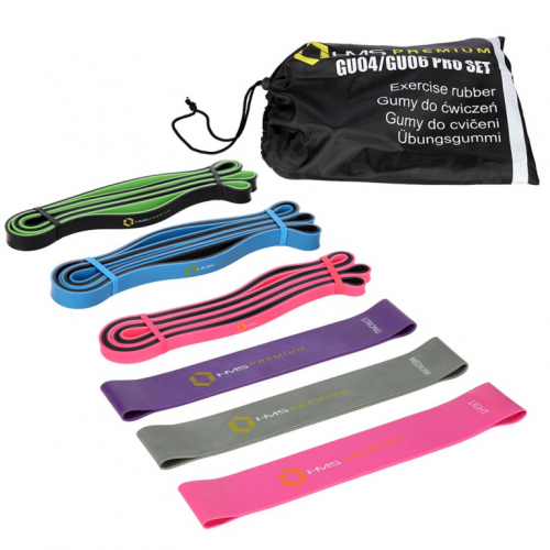 HMS Premium Exercise Rubber Set GU04/06 Pro Set