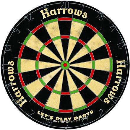 Dartboard HARROWS LET'S PLAY DARTS GAME SET SKO