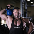 8kg vinyl kettlebell black HMS KNV08