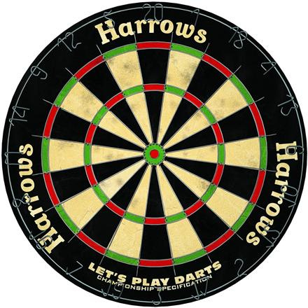 Dartboard HARROWS LET'S PLAY DARTS GAME SET SKO