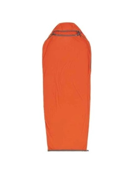 Sea To Summit Reactor Sleeping Bag Liner - Mummy W/ Drawcord- compact- orange