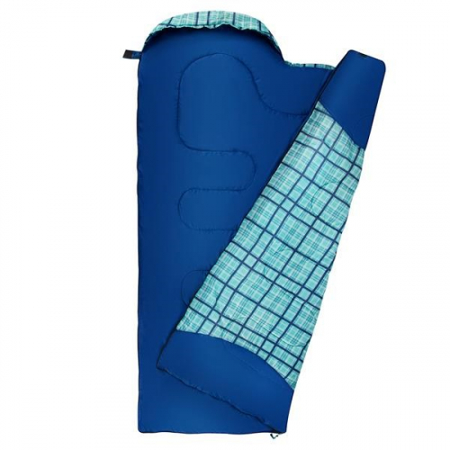 NILS CAMP sleeping bag NC2009 blue checkered size L.