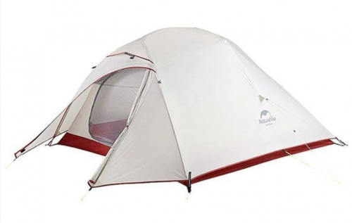 Naturehike Cloud UP 3 hiking tent (NH18T030-T) grey-red